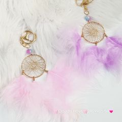 Móc khóa vòng DreamCatcher lông vũ