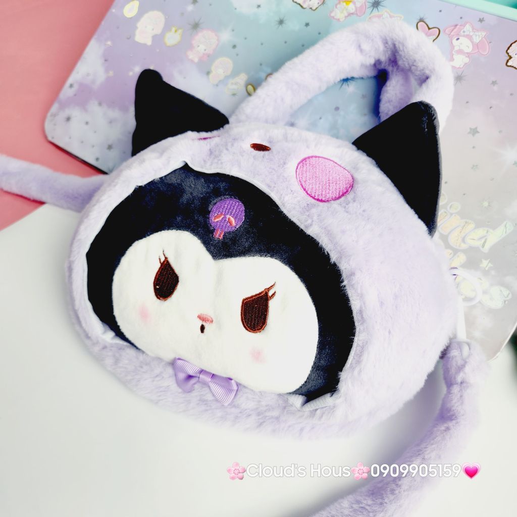Túi xách Sanrio Kuromi Cinnamoroll Melody Bông