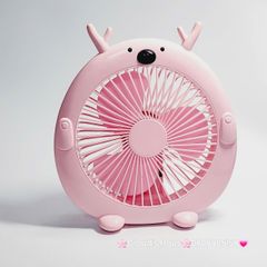 Mini Fan - Quạt Để Bàn Hình Tuần Lộc Có Sừng ( loại to)