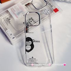 Case Ốp điện thoại iPhone Likgus Kính Trong KingKong viền màu Camera iPhone 15/16/Pro/Plus/Promax