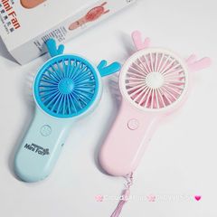 Mini Fan - Quạt Cầm Tay nhiều mẫu Sừng Siêu Kute ( nhiều màu)