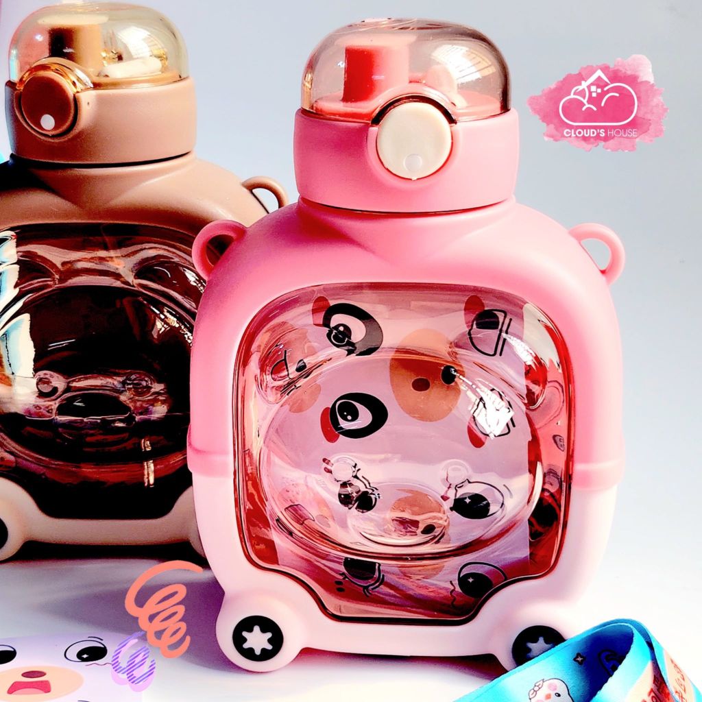 Bình nước Nhựa trong in nổi