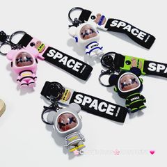 Móc Khóa Gấu BearBrick Đội Mũ Phi Hành Gia Space