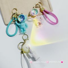 Móc Khóa Phi Hành Gia Cao Có Đèn Led Galaxy Space