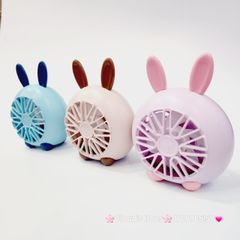 Mini Fan - Quạt Tai Thỏ và Gấu để bàn siêu mini