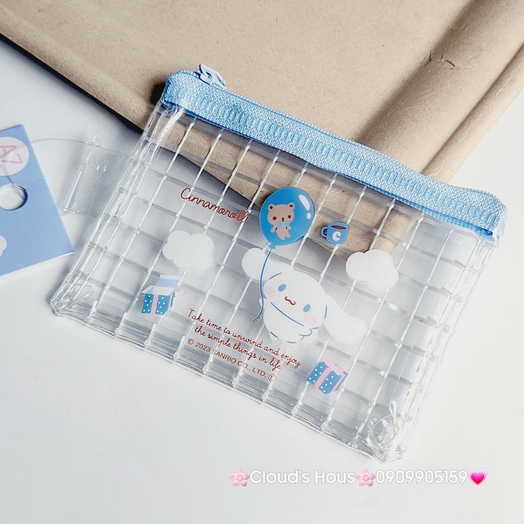 BÓP Ví Mini Trong Suốt In Hình Kute Sanrio Chính Hãng