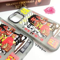 Case Ốp điện thoại iPhone Jack ngầu nhám viền cam fashion titan iPhone 11/12/13/14/Pro/Promax