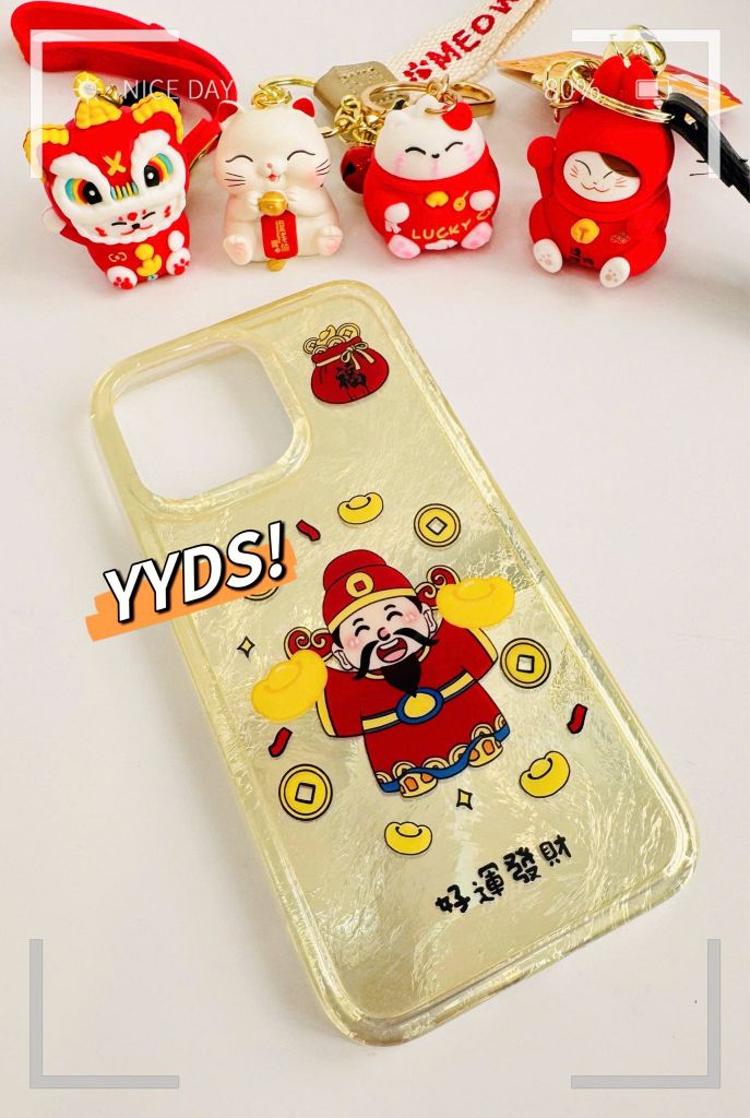 Case Ốp điện thoại iPhone Thần tài Vàng Ánh Hologram iPhone 11/12/13/14/15/Plus/Pro/Promax - TẾT