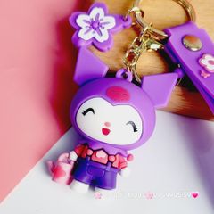 Móc Khóa Kuromi Đen & Tím