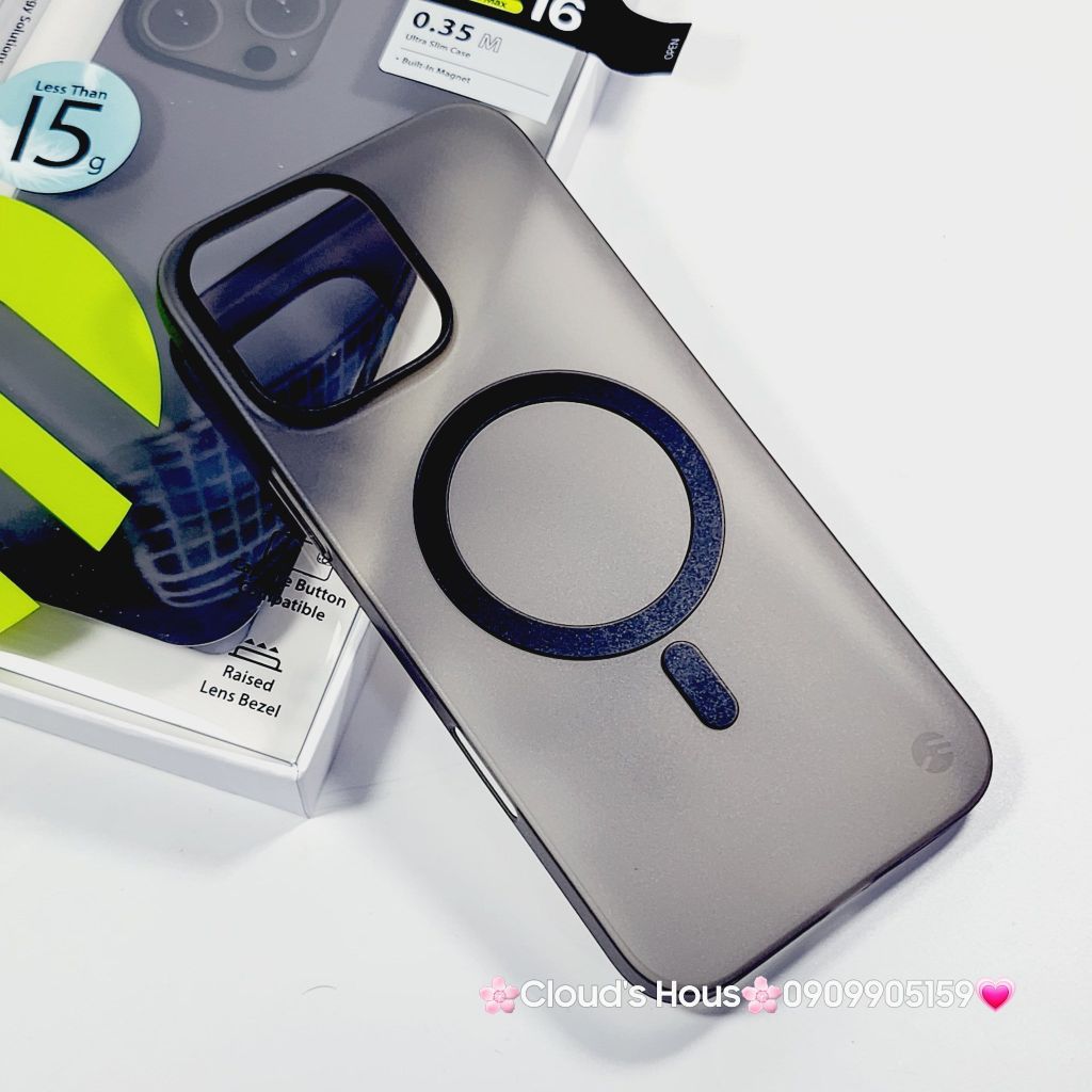Case Ốp điện thoại iPhone Switcheasy Ultra Slim Nhám Lụa Siêu Mỏng Magsafe 0.35mm 16/Plus/Pro/Promax