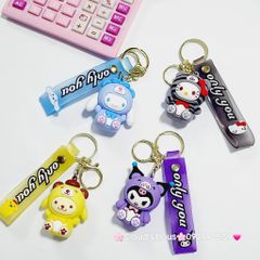 Móc Khóa Sanrio Kuromi Cinnamoroll Flan dây Only you