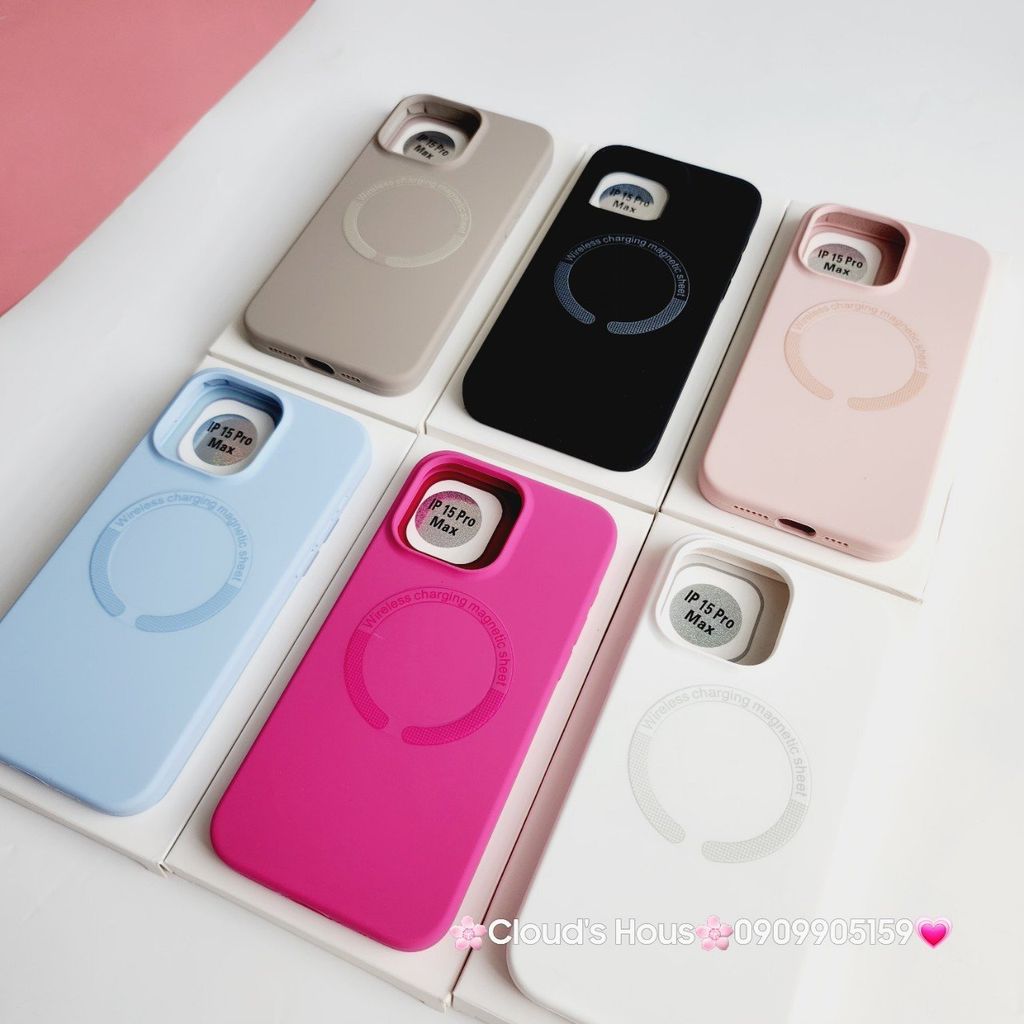 Case Ốp điện thoại iPhone Silicone Magsafe Basic iPhone 11/12/13/14/15/Plus/Pro/Promax