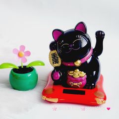 Mèo Thần Tài Nhựa Đen Size Siêu To