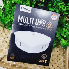 DOCK SẠC 6 IN 1 LDNIO A6801 ( DÂY CẮM ĐIỆN)