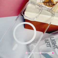 Case Ốp điện thoại iPhone Likgus Trong Magsafe Không Vàng iPhone 11/12/13/14/15/16/Pro/Plus/Promax