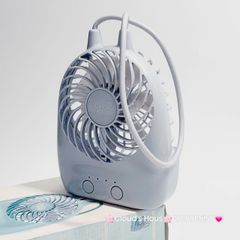 Mini Fan - Quạt Cầm Tay - Để Bàn Có Dây Xách Du Lịch