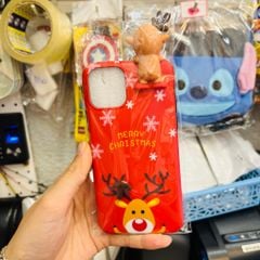 Case ốp điện thoại iPhone Tuần lộc Noel bóng trơn