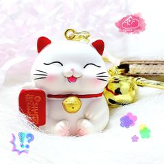 Móc khoá Mèo May Mắn Mập Ú Meow - Dây vải - TẾT