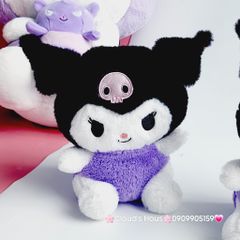 Gấu Bông Kuromi Em Bé Mặc Yếm tím
