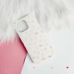 Case Ốp điện thoại iPhone Nơ Sticker Dễ Thương Nền Trắng iPhone 11/12/13/14/15/Pro/Promax