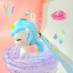 MÓC KHÓA UNICORN Tròn mập pastel