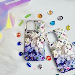 Case Ốp điện thoại iPhone LV ombre hai màu ánh xà cừ iPhone 11/12/13/14/15/Pro/Promax