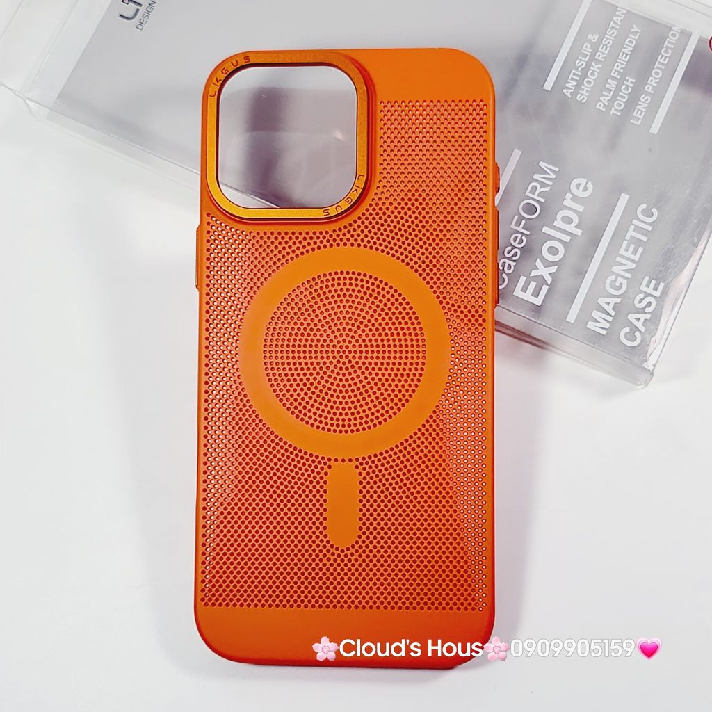 Case Ốp điện thoại iPhone Likgus Magsafe Nhiều Màu Lưng Lưới iPhone 15/16/Pro/Promax