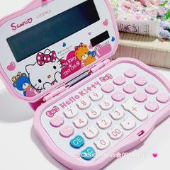Máy Tính Hello Kitty Gấp Gọn Kèm Lược Gương XD-1104A