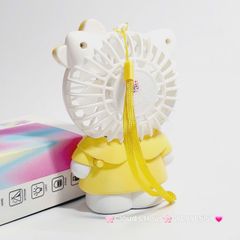 Mini Fan - Quạt Cầm Tay Hello Kitty Mặc Váy siêu kute