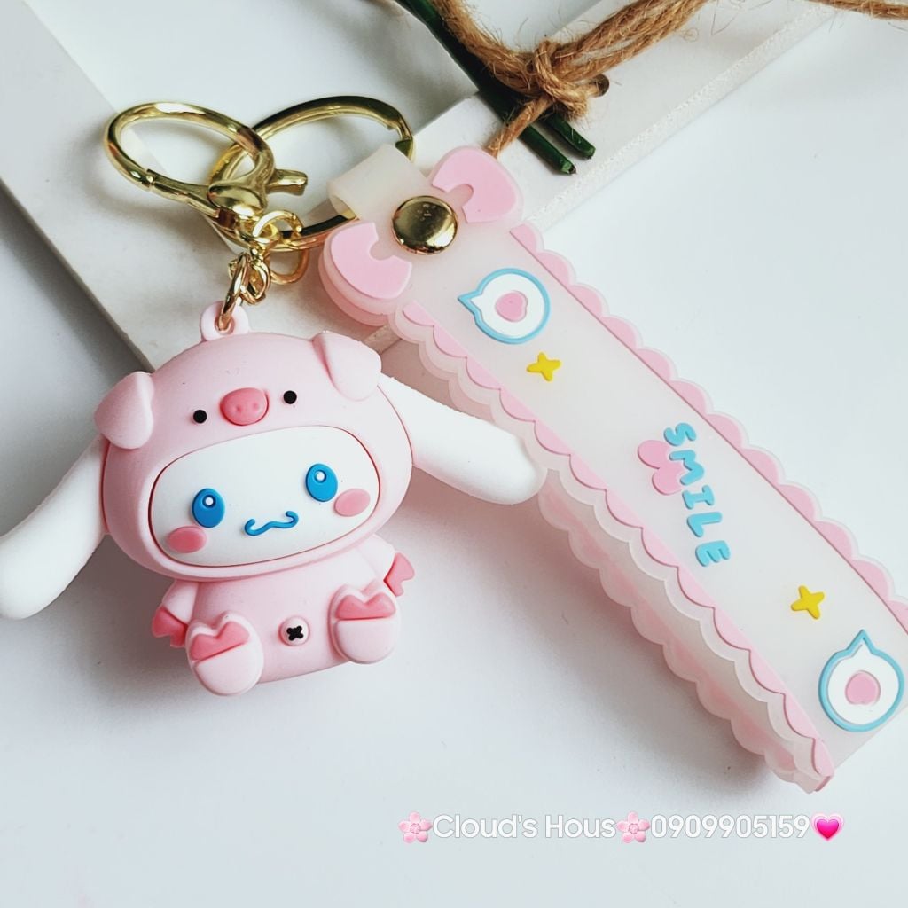 Móc Khóa Thỏ Cinnamoroll Cosplay