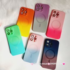 Case Ốp điện thoại iPhone IRIS Ombre Likgus Silicone Bảo vệ Cam Magsafe iPhone 14Promax