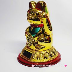 Mèo Thần Tài Mạ Vàng Nhiều Mẫu Nhiều Size