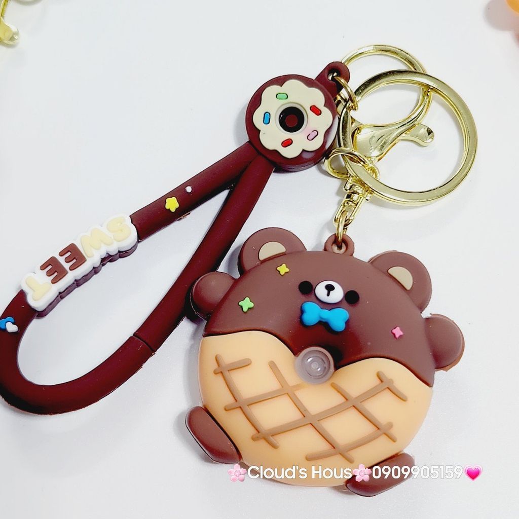 Móc Khóa Con Vật Bánh Donut