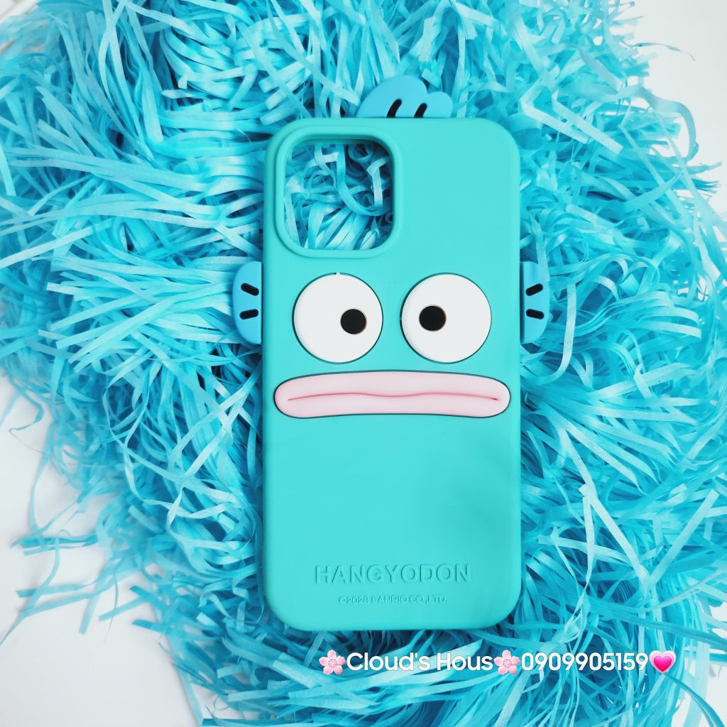 Case Ốp điện thoại iPhone Su dẻo Cá Hangyodon Sanrio Chính hãng iPhone 11/12/13/14/15/Pro/Promax