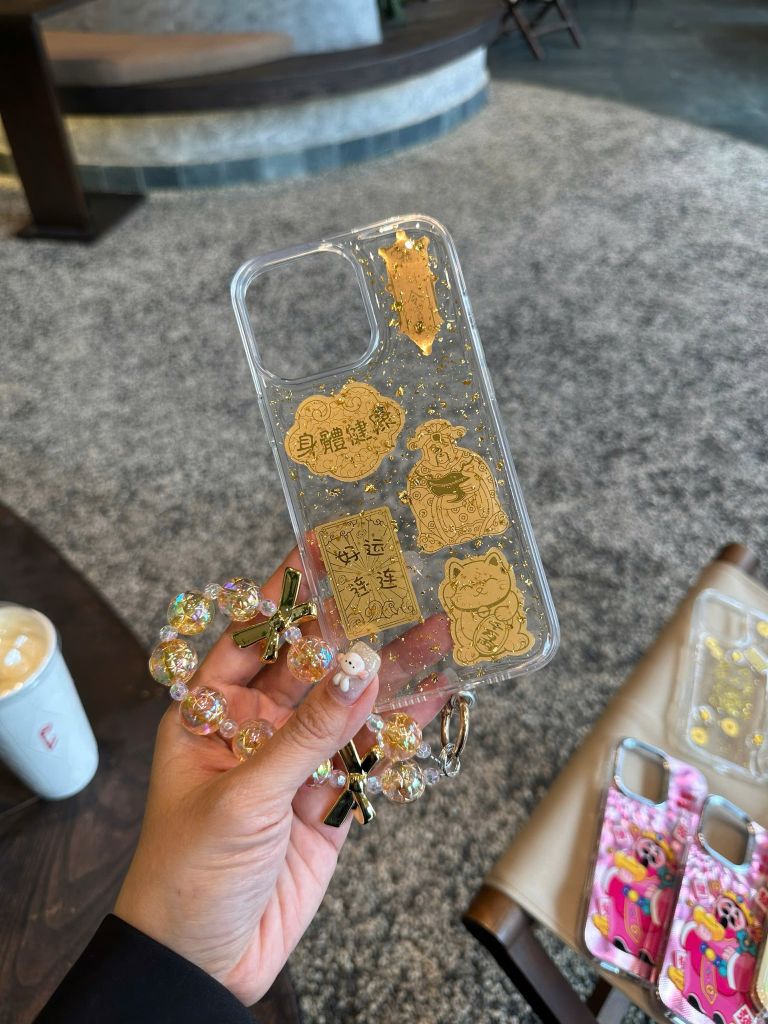 Case Ốp điện thoại iPhone 6 miếng vàng trong dẻo iPhone 11/12/13/14/15/16/Pro/Promax TẾT