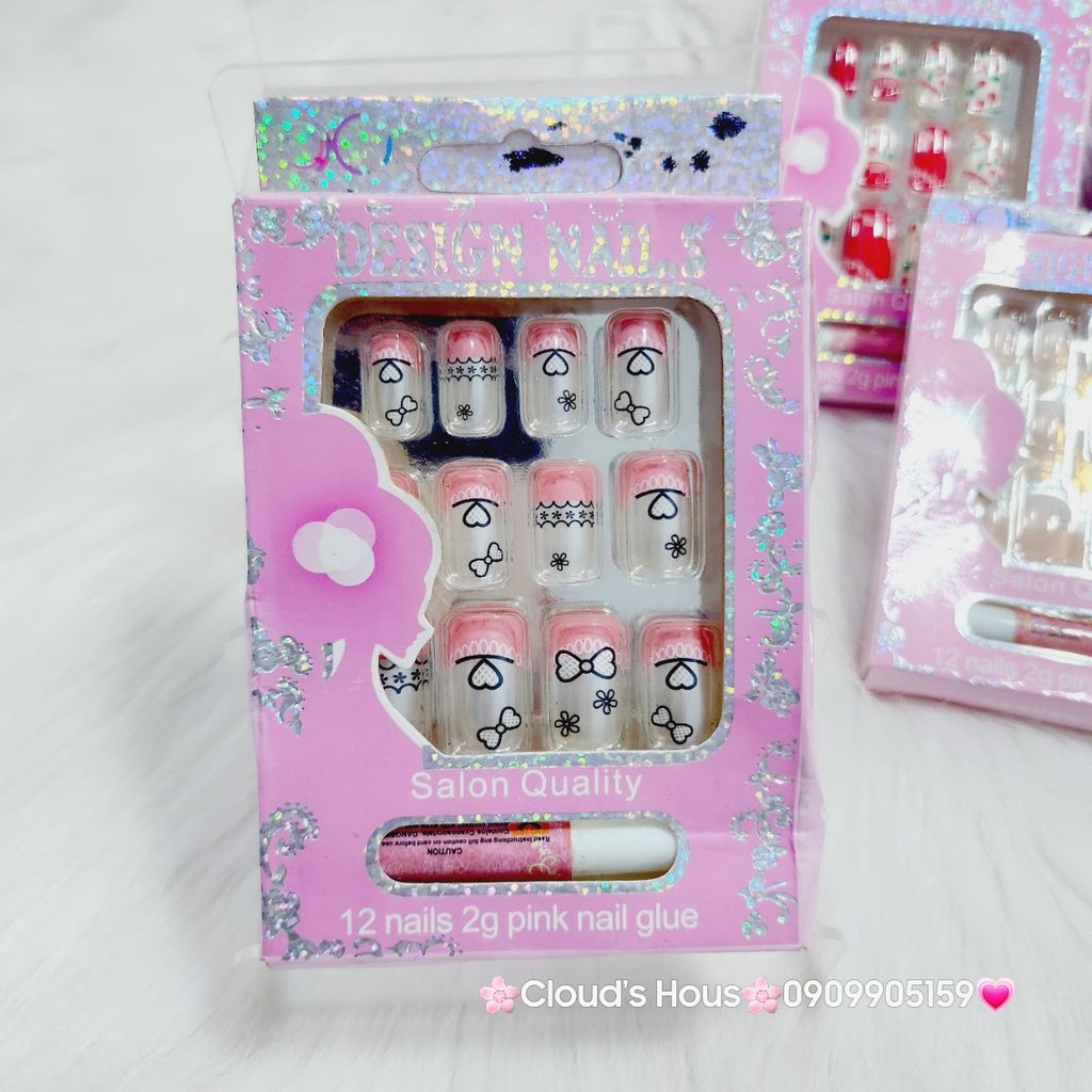 Bộ Móng Giả 12 móng nhiều mẫu -Nail