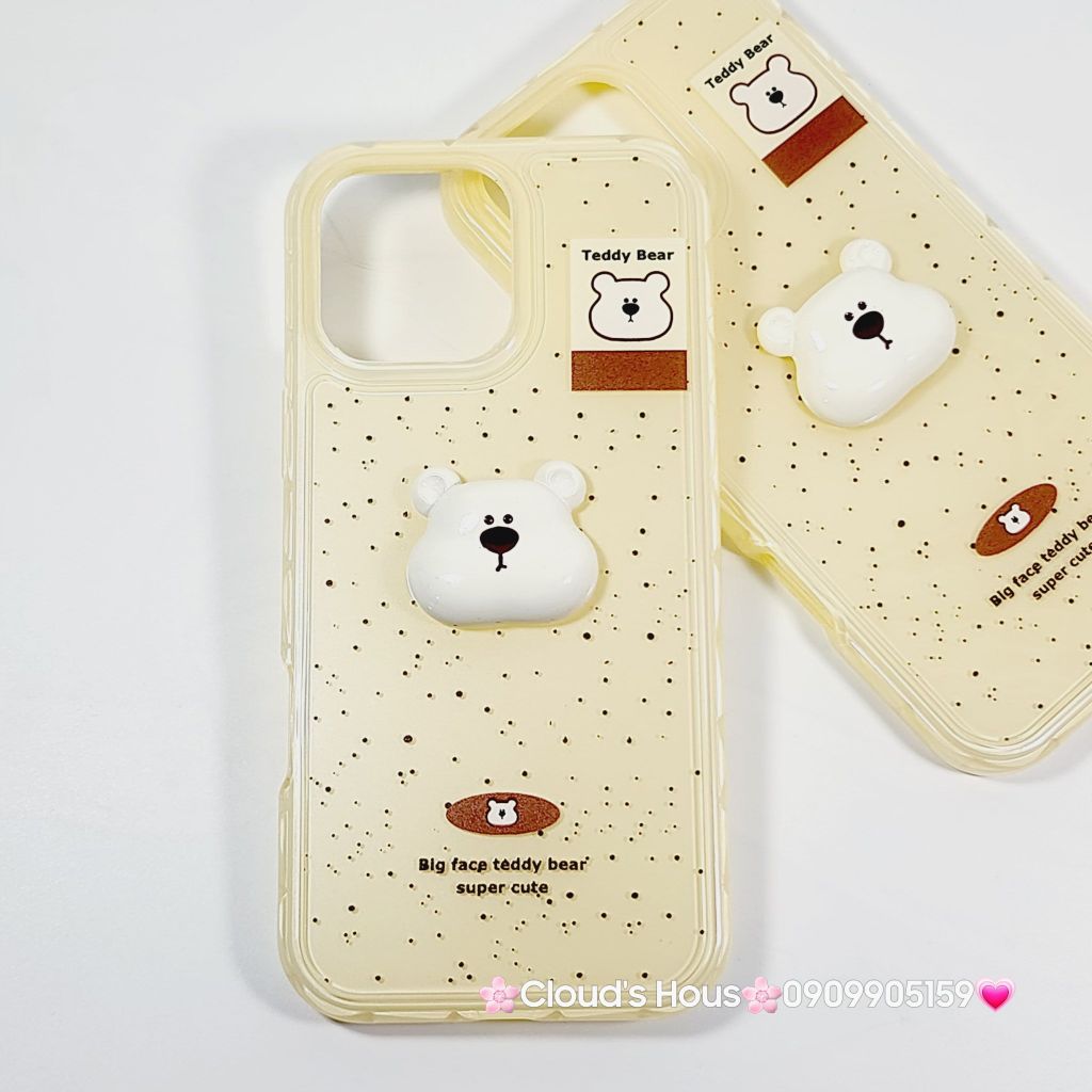 Case Ốp điện thoại iPhone icon Teddy Bear CASE iPhone 12/13/14/15/16/Pro/Promax