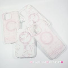 Case Ốp điện thoại iPhone Magsafe Nền Hồng Nơ Hồng Girl's Favorite Bow ZoozooCase iPhone 12/13/14/15/16/Pro/Promax
