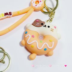 Móc Khóa Con Vật Bánh Donut