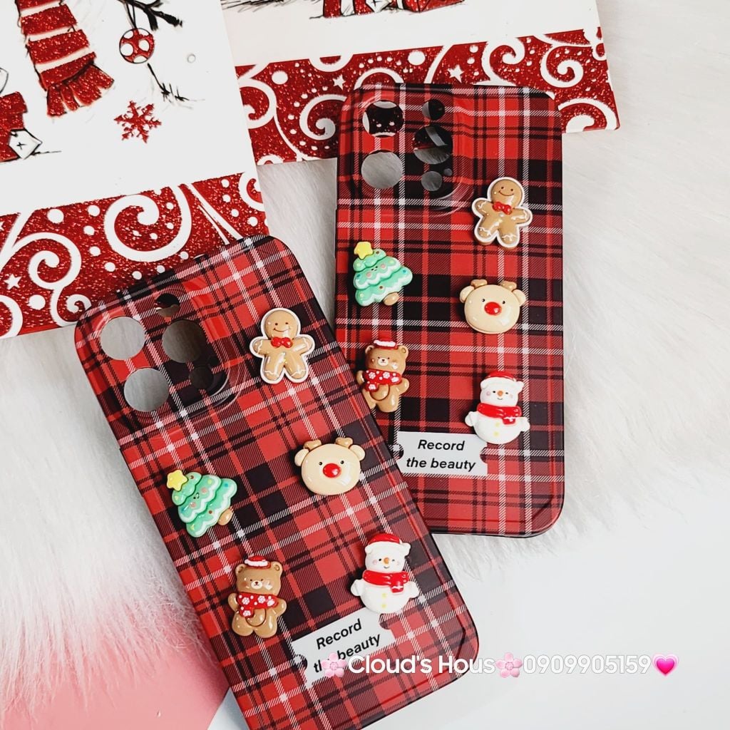 Case Ốp điện thoại iPhone Noel Caro Icon nổi iPhone 11/12/13/14/15/Plus/Pro/Promax