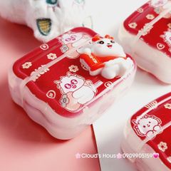 Cover Case Vỏ bảo vệ Airpod Lân Đỏ TẾT Airpod 1/2/3/Pro/Pro2