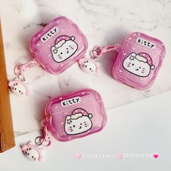 Cover Case Vỏ bảo vệ Airpod Mèo Kitty phao gợn sóng phao gợn sóng Airpod 1/2/3/Pro/Pro2