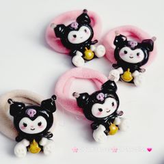 Cột tóc Charm to Kuromi Cinnamoroll Melody Flan (cặp)