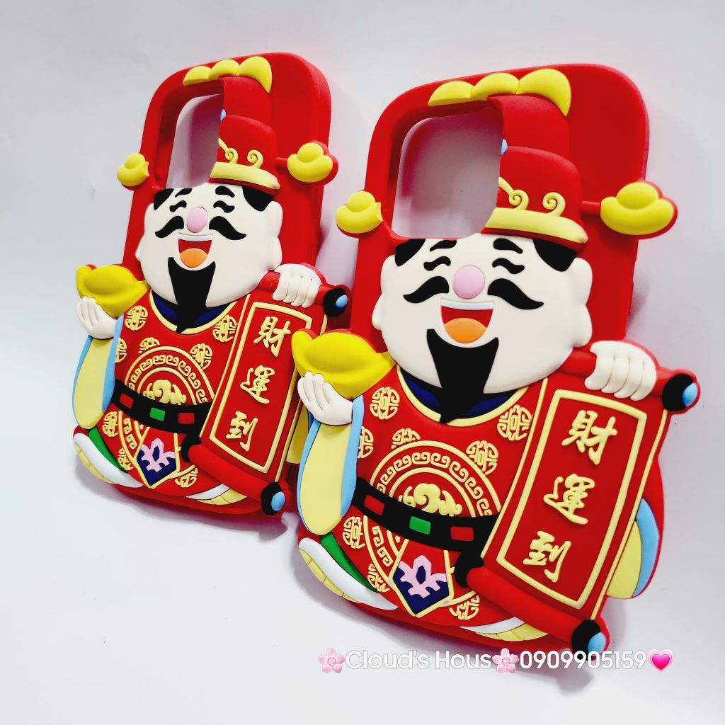 Case Ốp điện thoại iPhone Su dẻo Ông Thần Tài iPhone 11/12/13/14/15/Pro/Promax - TẾT