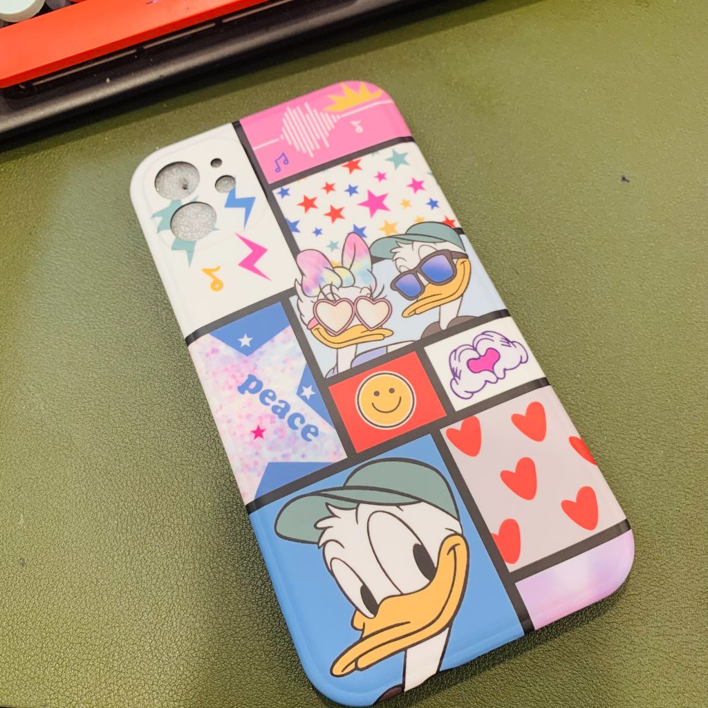 Case Ốp điện thoại iPhone Nhám Vịt Donald & Goofy iPhone 11/12/13/Pro/Promax