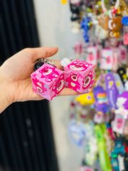 Móc khóa Gấu dâu Lotso Rubik có chuông