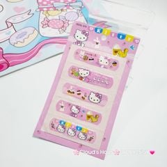 Băng keo cá nhân, dán vết thương Hello Kitty, Cú Mèo, Bọt Biển, One Piece,...