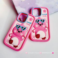 Case Ốp điện thoại iPhone Su dẻo Chuột Loopy Đeo Kính Cute 100% Viền Xanh iPhone 11/12/13/14/15/Pro/Promax