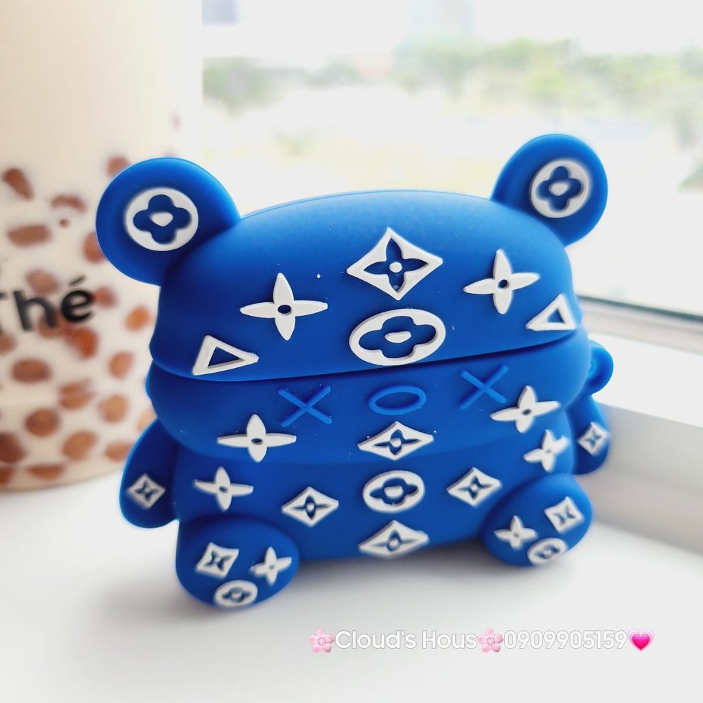 Cover Case Vỏ bảo vệ Airpod Bearbrick LV Su dẻo Airpod 1/2/3/Pro/Pro2