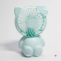 Mini Fan - Quạt Cầm Tay - Để Bàn Hello Kitty Ngồi (nhiều màu)